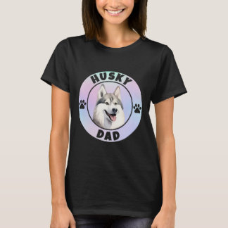 Baster Siberian husky Pappa Pet Owner Älskare T Shirt