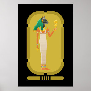 Bastet Ancient Egypten Goddess Poster