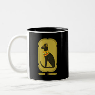 Bastet Ancient Egypten Goddess Two-Tone Coffee Mug Två-Tonad Mugg