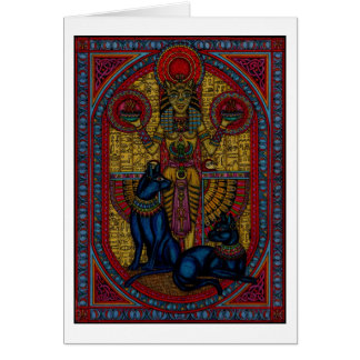 bastet bast kattgudinnarben hälsningskort