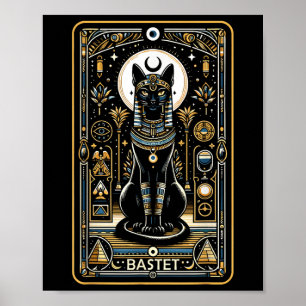 Bastet Cat Goddess Ancient Egypten Egyptian Mythol Poster