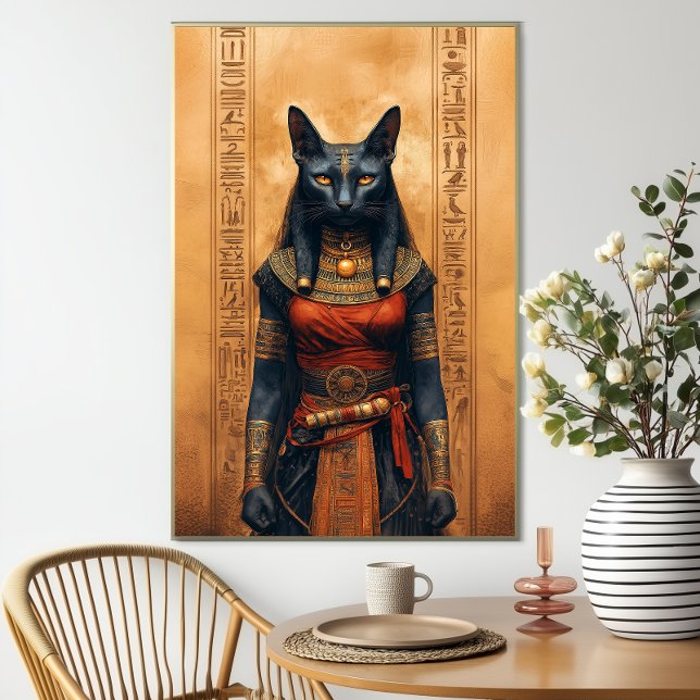 Bastet Egyptian Cat Goddess Fantasy Art Poster (Skapare uppladdad)