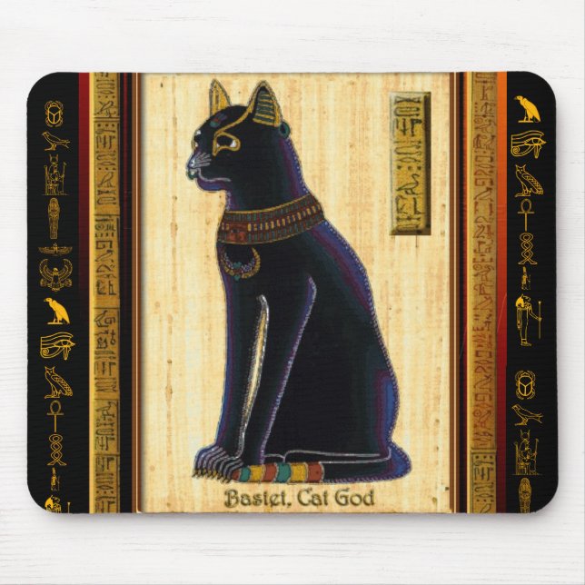 BASTET Egyptian Cat Mouse Pad Musmatta (Framsidan)