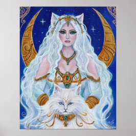 Bastet Egyptian Goddess art av Renee Lavoie Poster