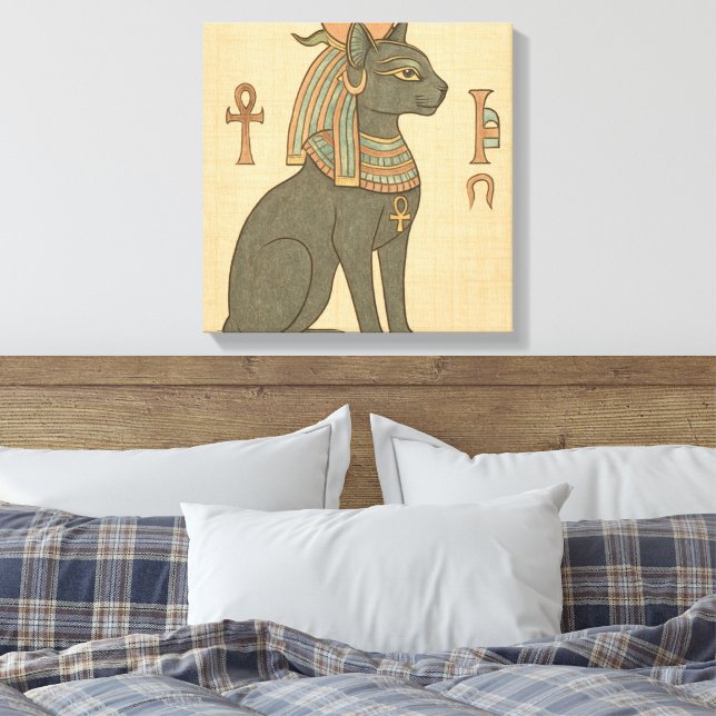 Bastet Egyptian Goddess Canvas Art (Insitu (sovrum))