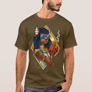 Bastet Egyptian Goddess Hippie T Shirt