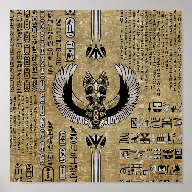 Bastet - Egyptian Goddess Poster (Framsidan)