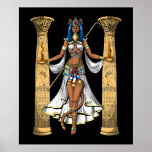 Bastet Egyptian Goddess Poster