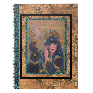 Bastet Egyptian gudinna av Renee Lavoie Anteckningsbok