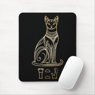 Bastet, egyptiska Cat Goddess. Namn i hieroglyfer Musmatta
