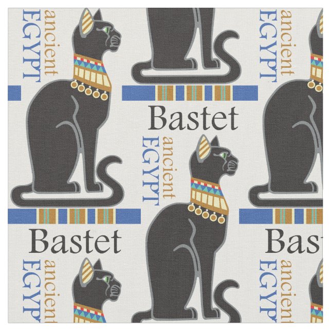 Bastet eller Bast. Acient Egyptian-gudinna Tyg (Närbild)