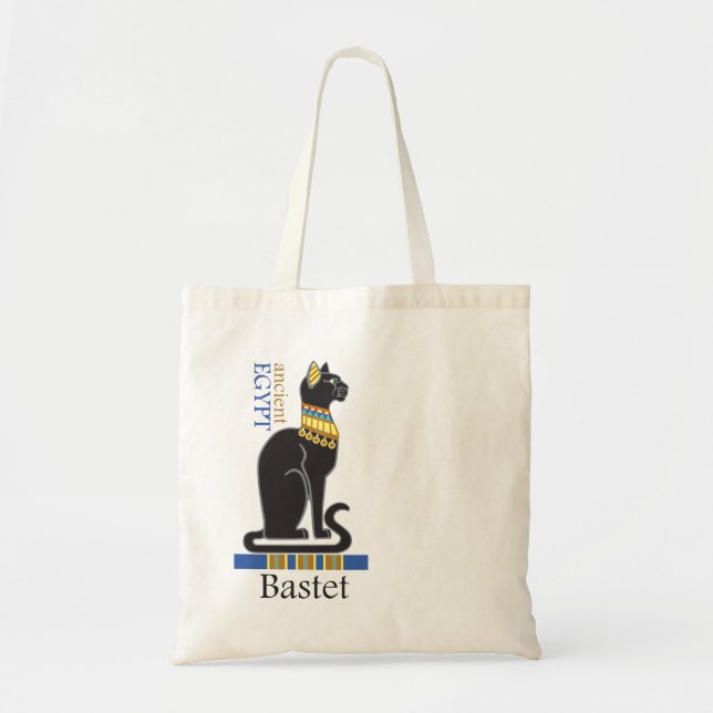 Bastet eller Bast. Acient Egyptian-gudinna Tygkasse (Framsidan)