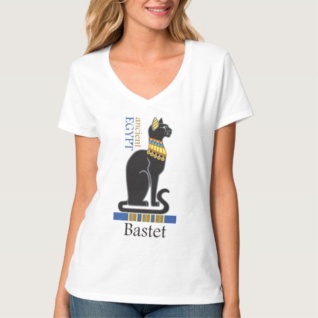 Bastet eller Bast. Sydostegyptisk gudinna T Shirt (Framsida)