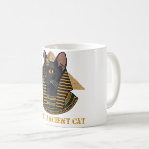 Bastet Forntida Egyptisk Kattgudinna Vintage Konst Kaffemugg