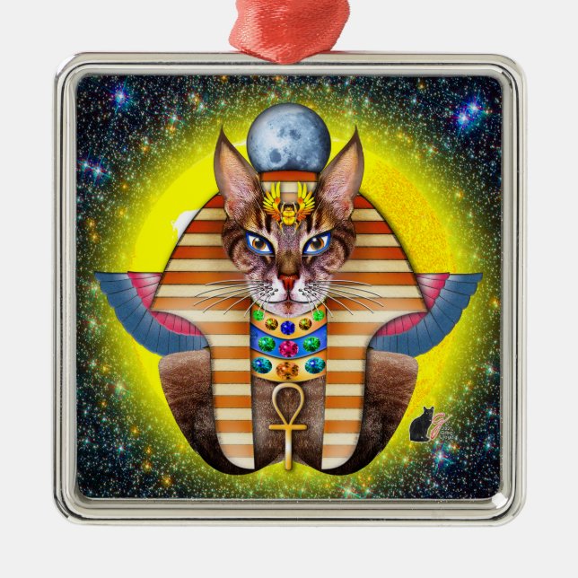 Bastet Julgransprydnad Metall (Framsidan)