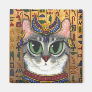 Bastgudinna, egyptisk magnet för Bastet kattkonst