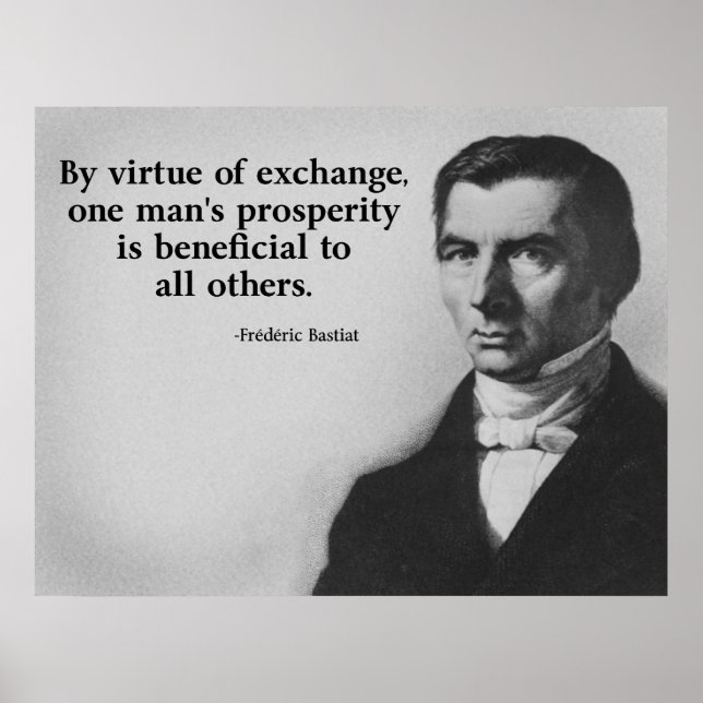 Bastiat Free Trade Quote Poster (Framsidan)