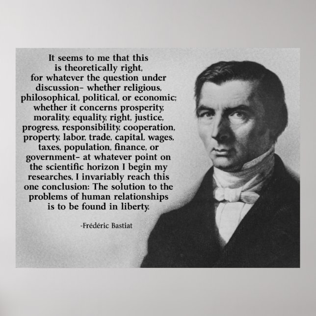 Bastiat Liberty Poster (Framsidan)