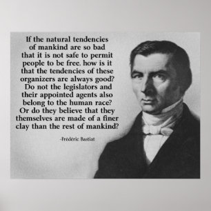 Bastiat mer fin leracitationstecken poster