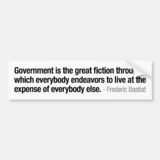 Bastiat - svart på vit bildekal