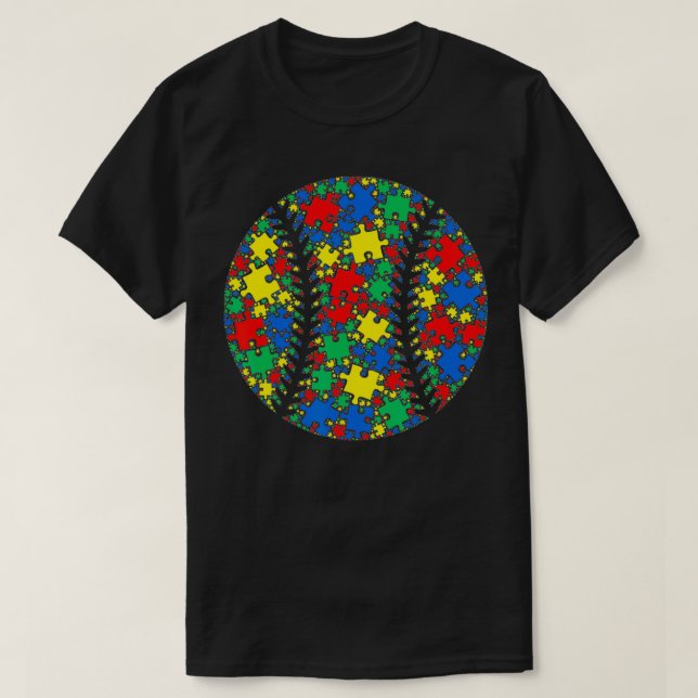 Bastiebollens tismpuzzel för kvinnor Manar Kids Au T Shirt (Design framsida)