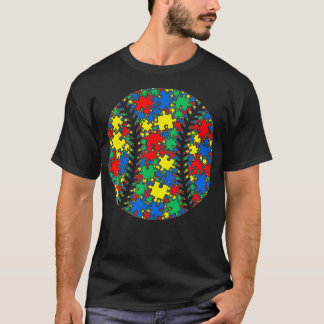 Bastiebollens tismpuzzel för kvinnor Manar Kids Au T Shirt
