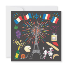 Bastiljen-dagen Party Firande-inbjudan