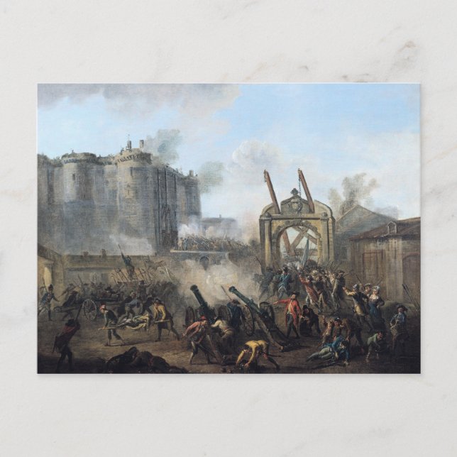 Bastiljen, den 14 juli 1789 vykort (Framsida)