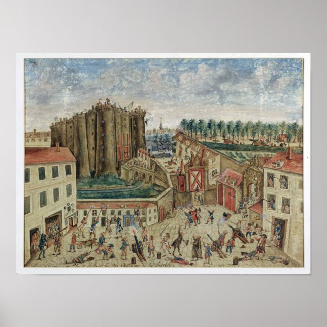 Bastiljens belägring, 1789 poster (Framsidan)
