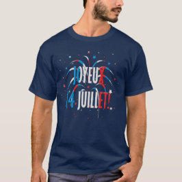 Bastiljens dag Joyeux 14 juillet T Shirt