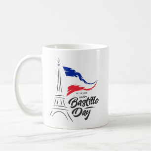 Bastilldagen, Eiffel Torn T-Shirt Kaffemugg