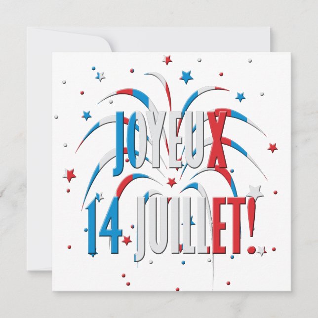 Bastilldagen, Joyeux 14 juillet (Framsida)