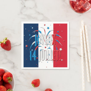 Bastilldagen, Joyeux 14 juillet Pappersservett