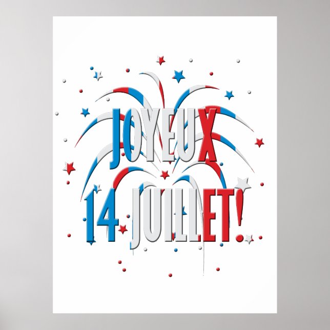 Bastilldagen, Joyeux 14 juillet Poster (Framsidan)