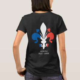 Bastilldagen Paris Frankrike 14 Juillet Anpassning T Shirt