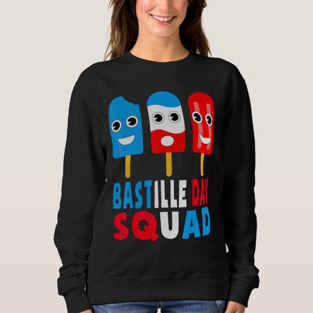 Bastilldagen Squad Bonne Fte Nationale Frankrike K T Shirt (Framsida)