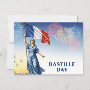 Bastilldagen Vykort