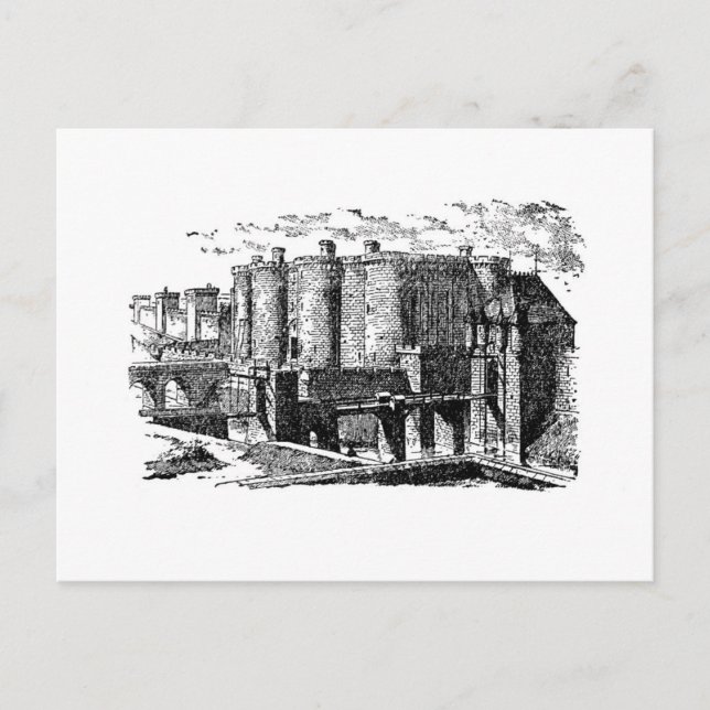 Bastille Fotress Vykort (Framsida)
