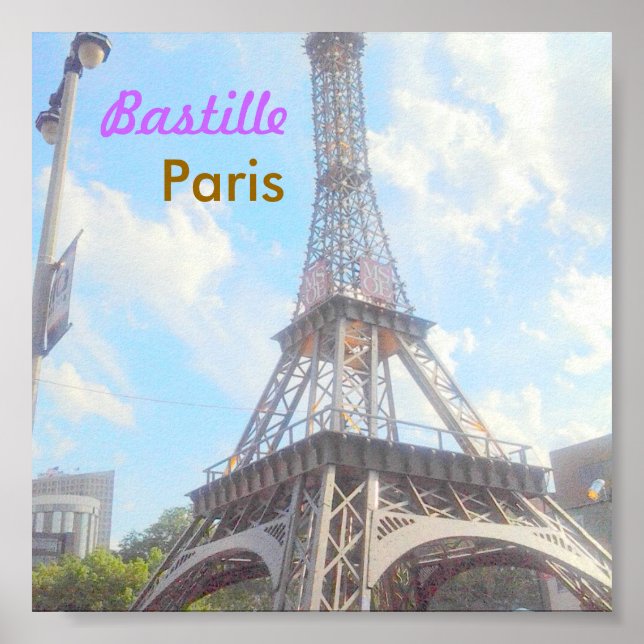Bastille Paris poster (Framsidan)