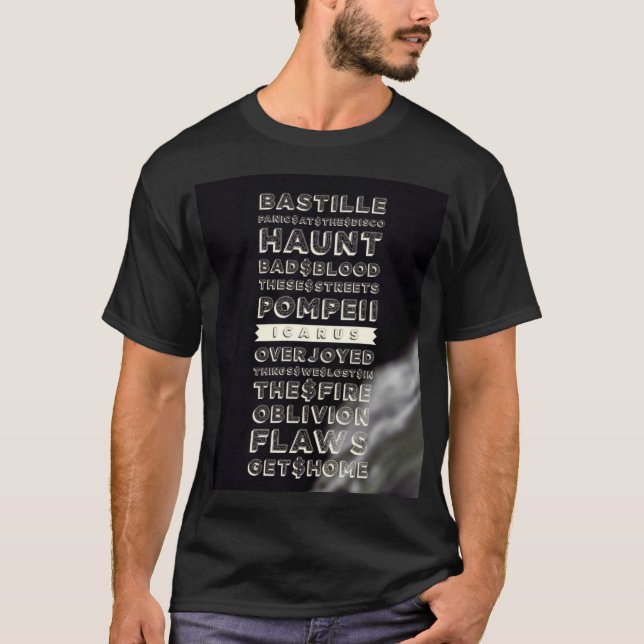 BastilleIcarus manar grundläggande mörka T-tröja T Shirt (Framsida)