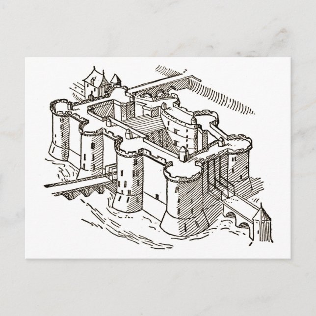 Bastillfängelset i Paris Vykort (Framsida)