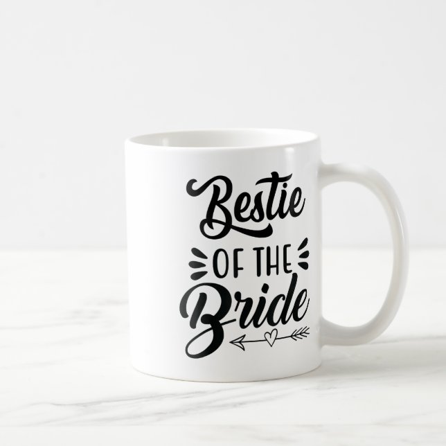Bästis till Bruden Bröllop Familj Bröllopsdusch K Kaffemugg (Höger)