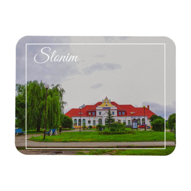 Bastisk slonim Tåg Station-arkitektur Magnet (Horisontell)