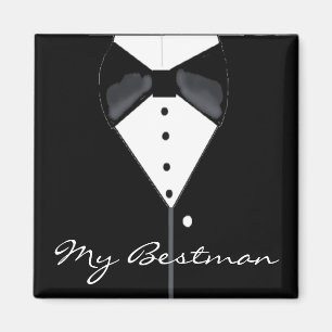 Bästman Bröllop Smoking Magnet