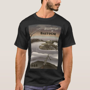 Bastogne 1944 - Battle of the Bulge Travel Poster T Shirt