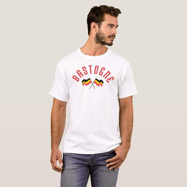 BASTOGNE Belgium T Shirt (Hel framsida)