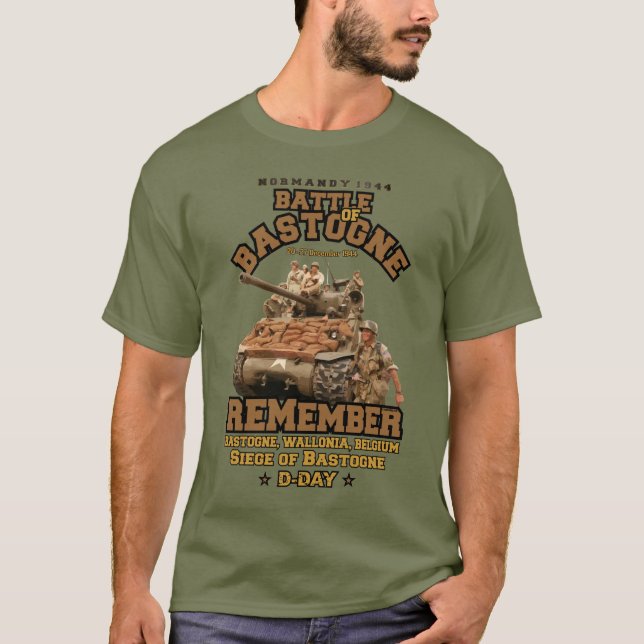 Bastogne Veterans-dagen T Shirt (Framsida)