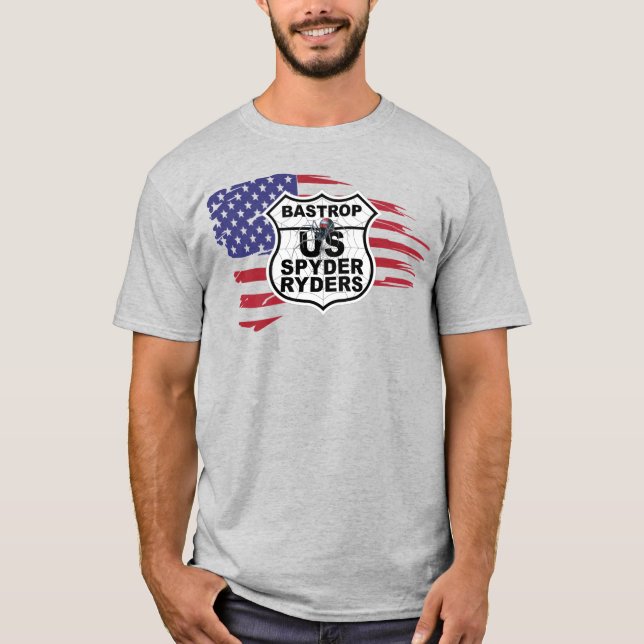 Bastrop kapitel - Tattered Flag T Shirt (Framsida)