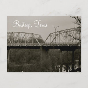 Bastrop Texas Järn Bridge Vykort