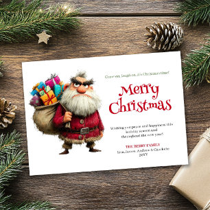 Bästsäljande rolig tomte digital julhälsningskort julkort